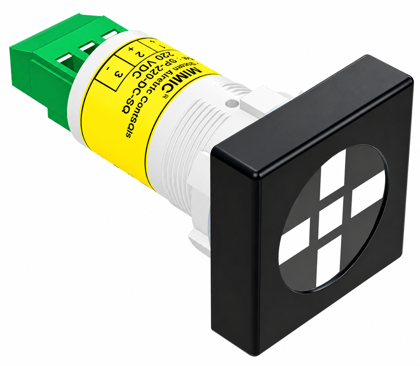 22.5mm Square LED Semaphore Indicator