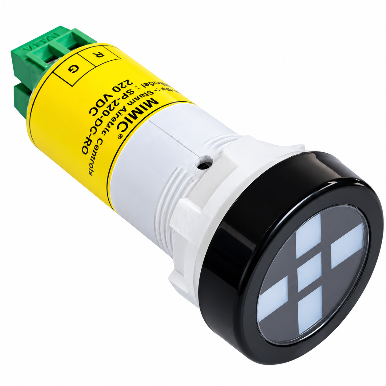 22.5mm Round LED Semaphore Indicator with Test Function